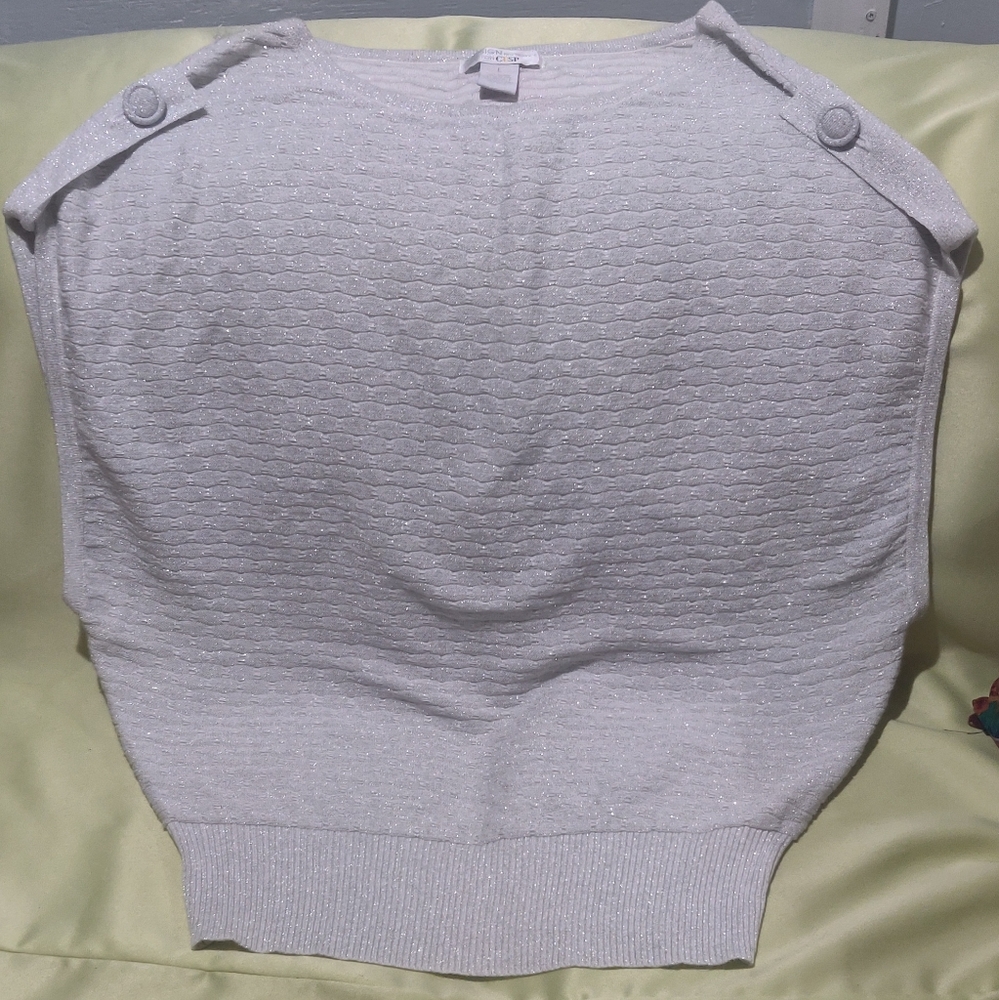 Neiman Marcus: CUSP Silver Summer Sweater